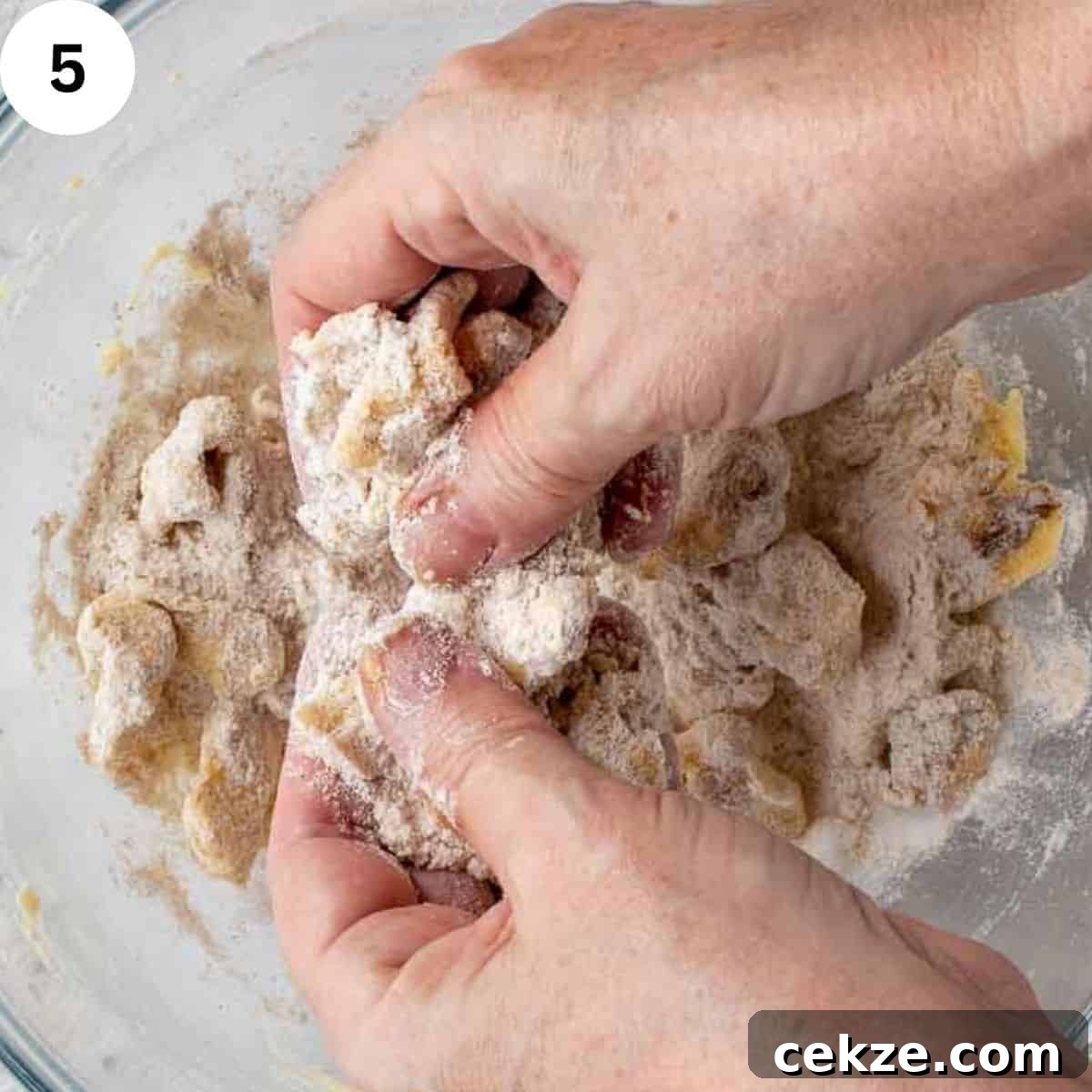 Classic German Plum Cake Recipe (Zwetschgenkuchen) 8 Rubbing flour and butter together with fingertips.