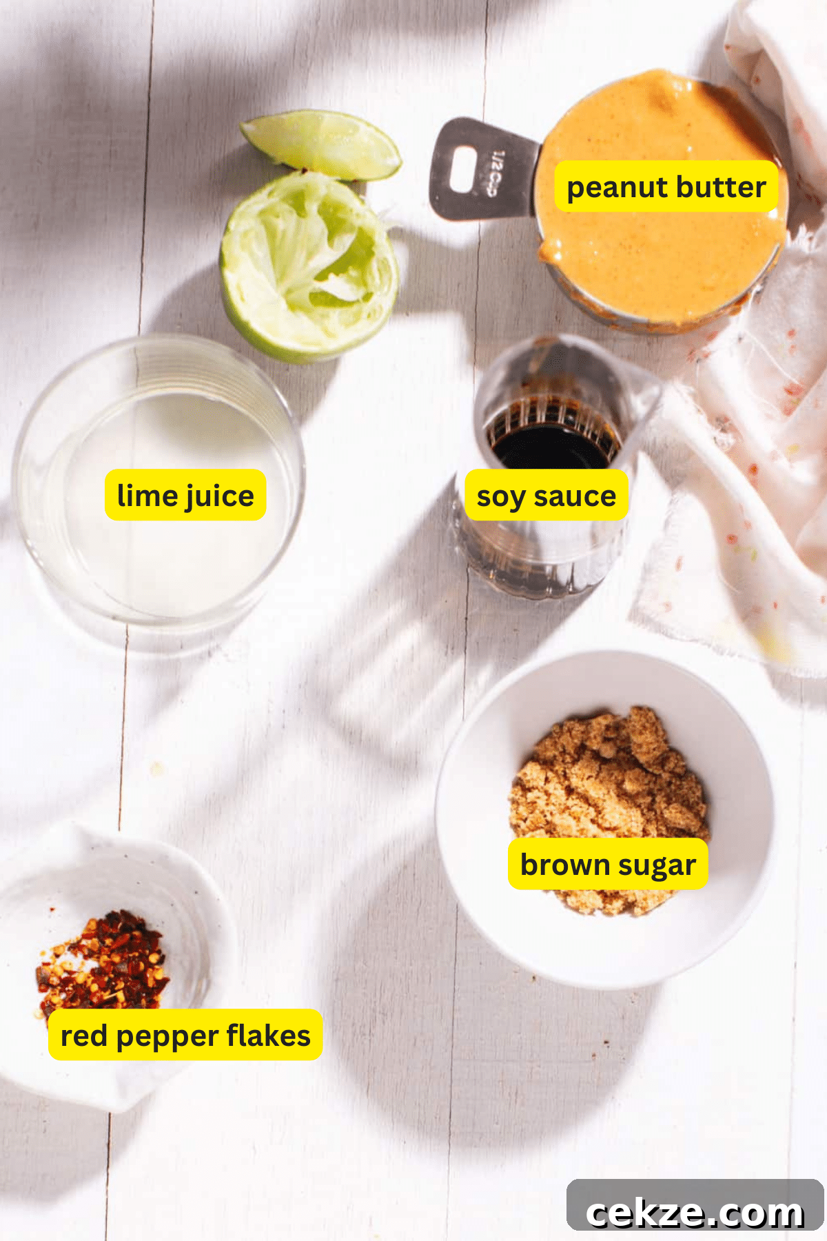 Peanut Sauce ingredients
