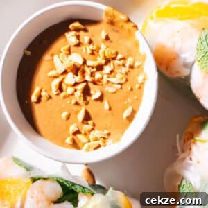 Peanut Sauce in a bowl.