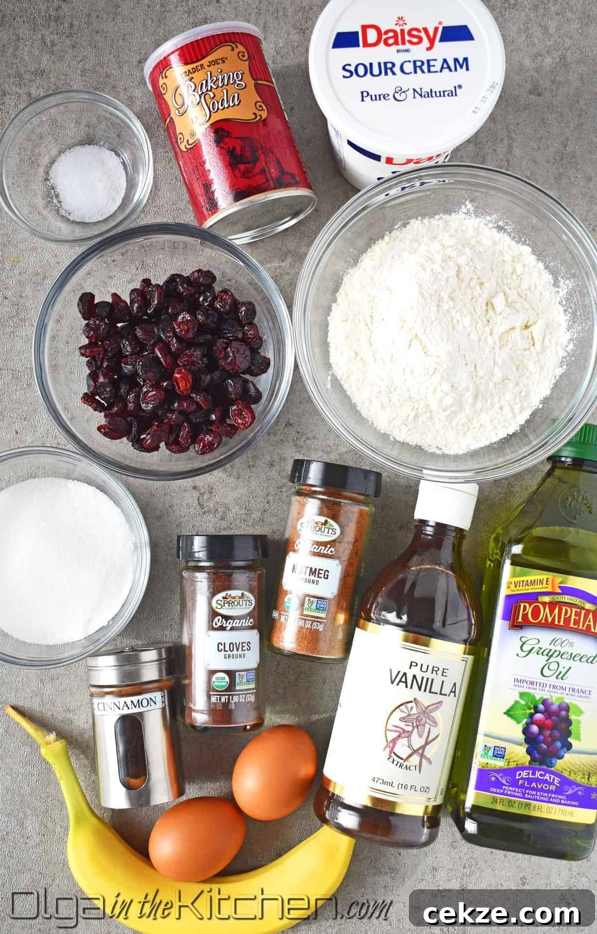 Cranberry Banana Bread is perfectly moist, slightly sweet and loaded with sweet tangy cranberries.