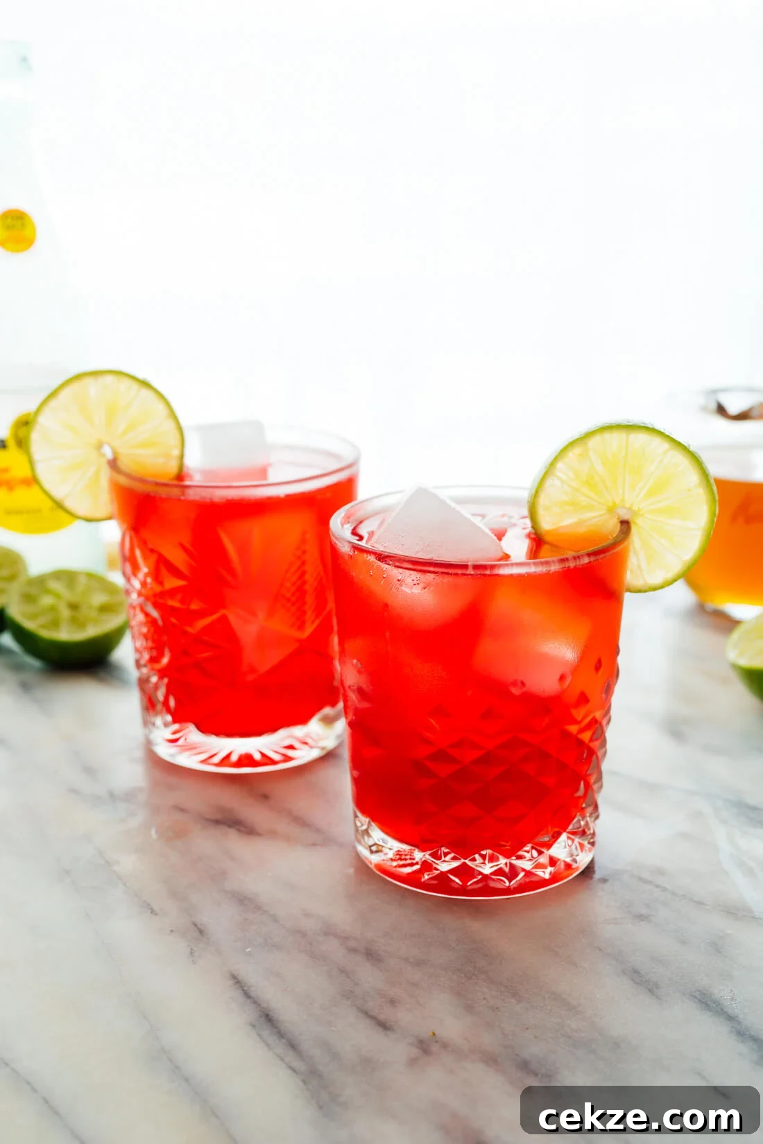 Hibiscus Cooler Mocktail Recipe: Refreshing Floral Summer Drink 2 sparkling hibiscus mocktail recipe