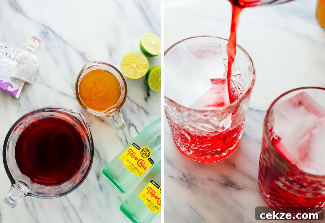 Hibiscus Cooler Mocktail Recipe: Refreshing Floral Summer Drink 3 how to make a mocktail