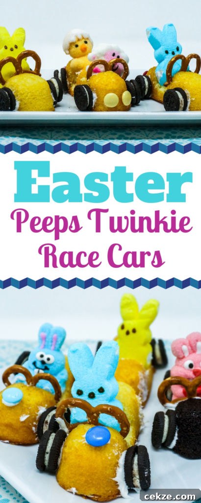 Easter Peeps Twinkie Race Cars