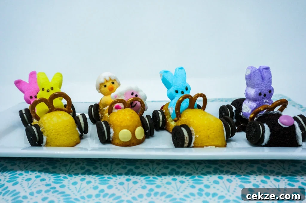 Easter Peeps Twinkie Race Cars