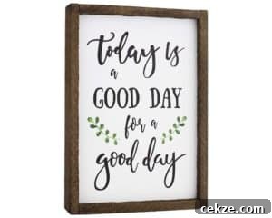today is a good day sign