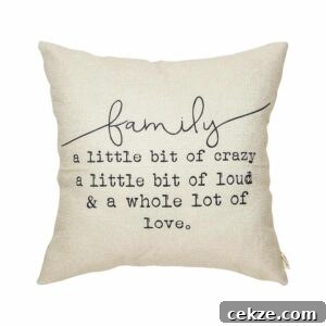 family pillow gift idea