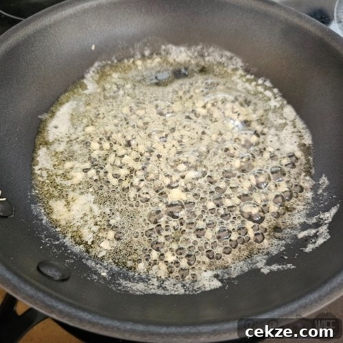 melted butter and garlic