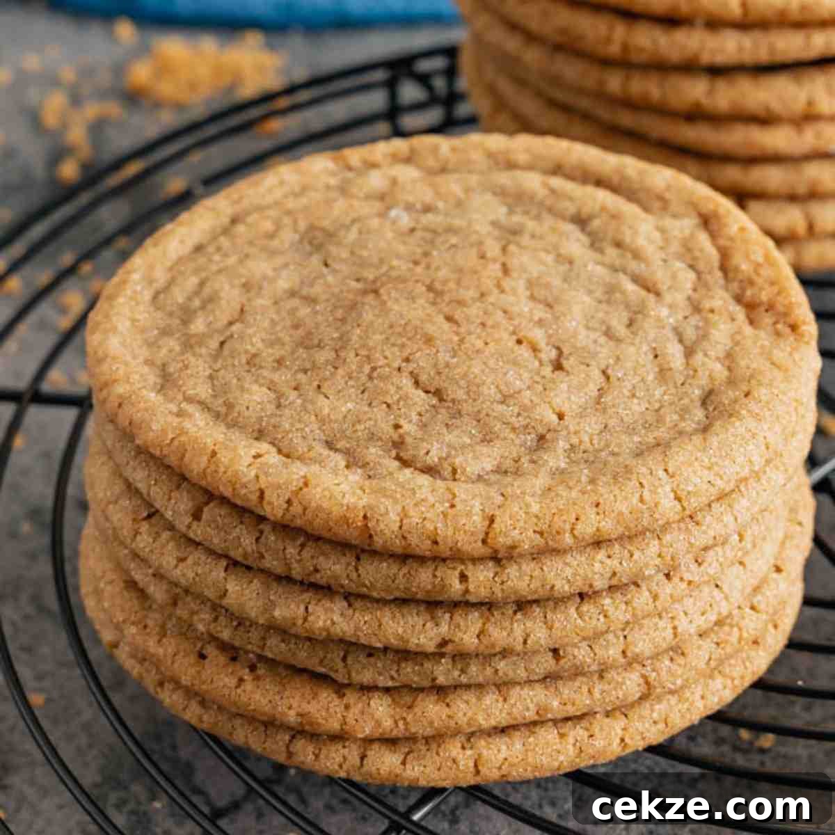 Thin and Chewy Sugar Cookies featured image.