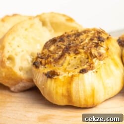 roasted garlic carmelized and ready to eat featured image