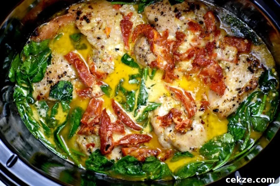 17 Slow Cooker Dinner Recipes That Make Weeknights Simple 7 Crockpot Tuscan Chicken
