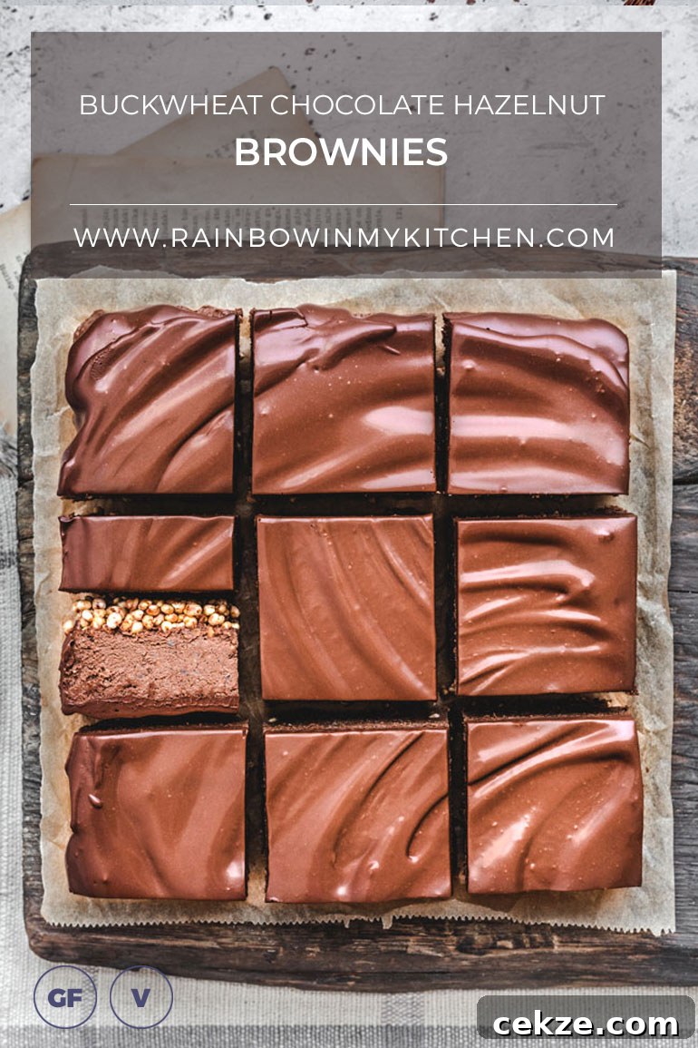 Buckwheat Chocolate Hazelnut Brownies
