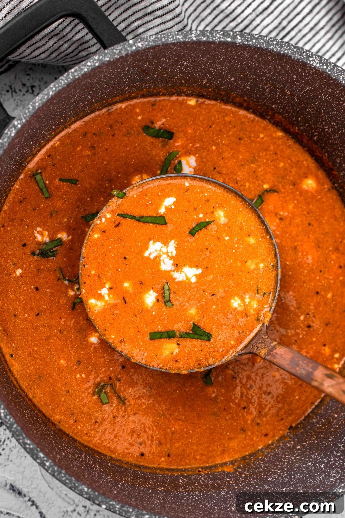recipe for Tomato Feta Soup