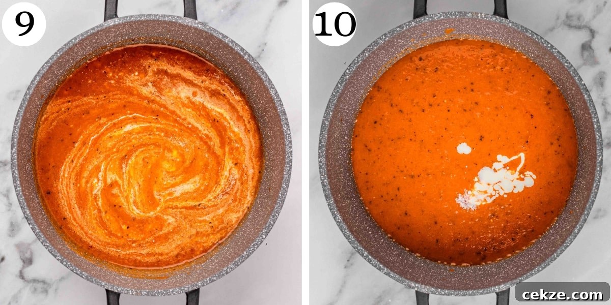 Savory Tomato Feta Soup