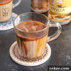 Iced Caramel Macchiato glass