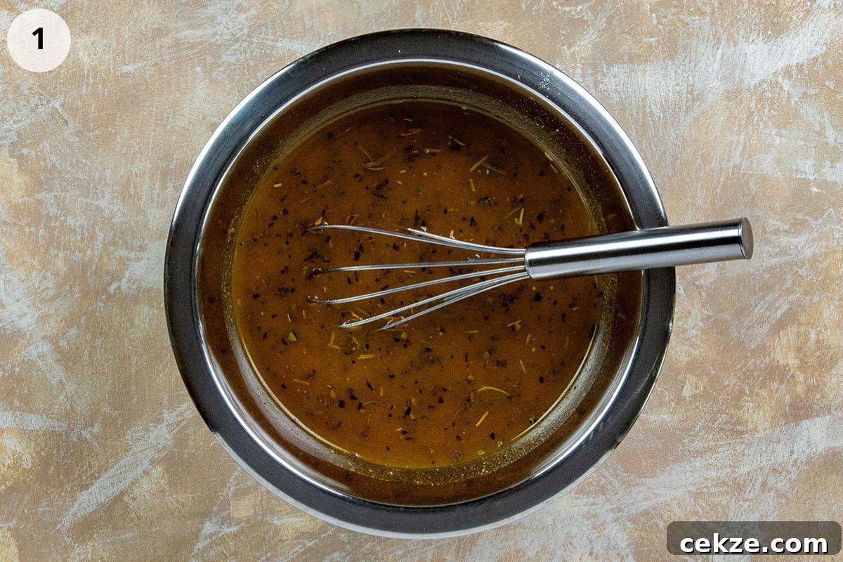 Cracked Pretzel Snack Recipe: Sweet-Salty Caramel Pretzels 4 Oil and seasonings mixed up in a bowl.