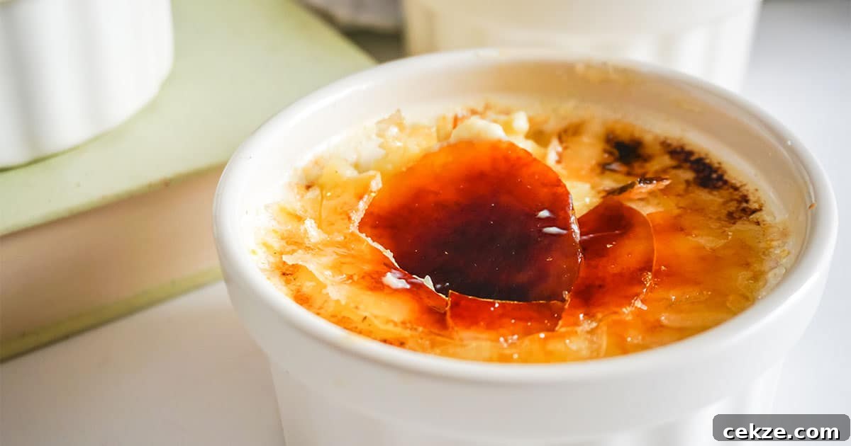 Crème brûlée horizontal