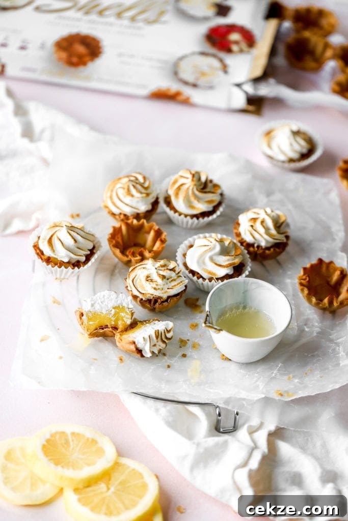 mini pies with lemon juice