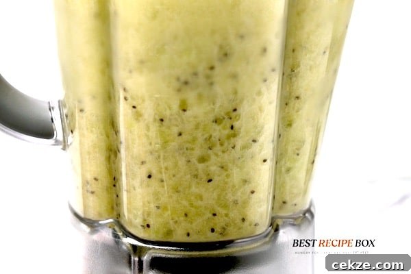 Blender full of kiwi margarita