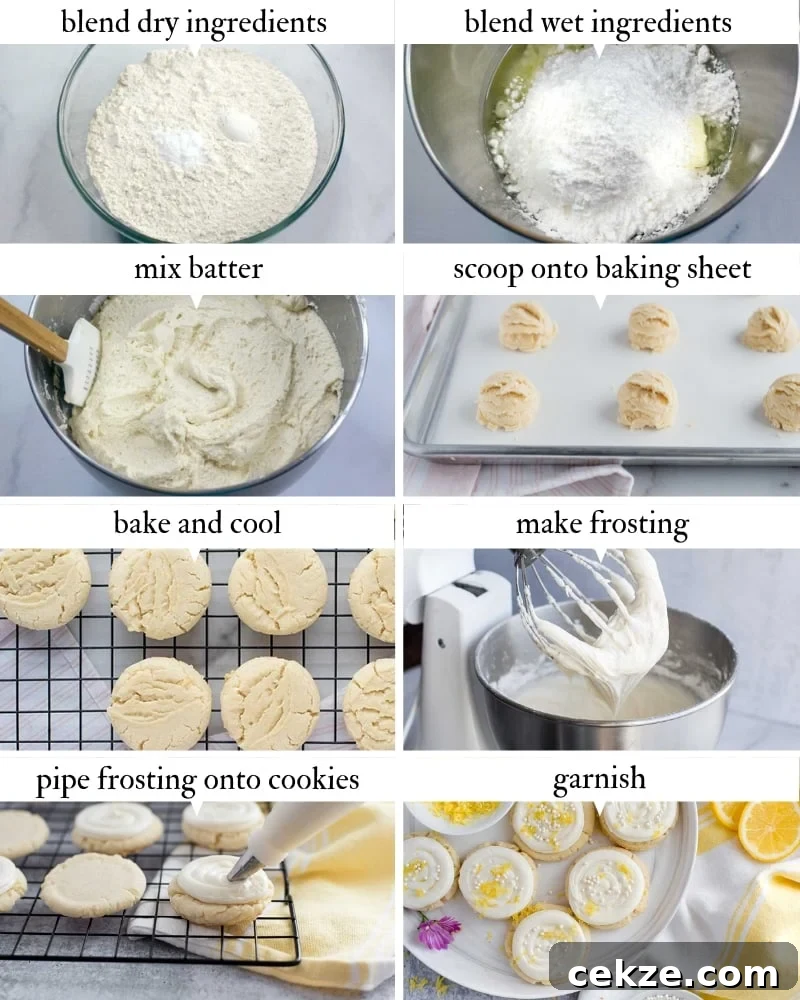 Lemon Sugar Cookies with Lemon Cream Cheese Frosting