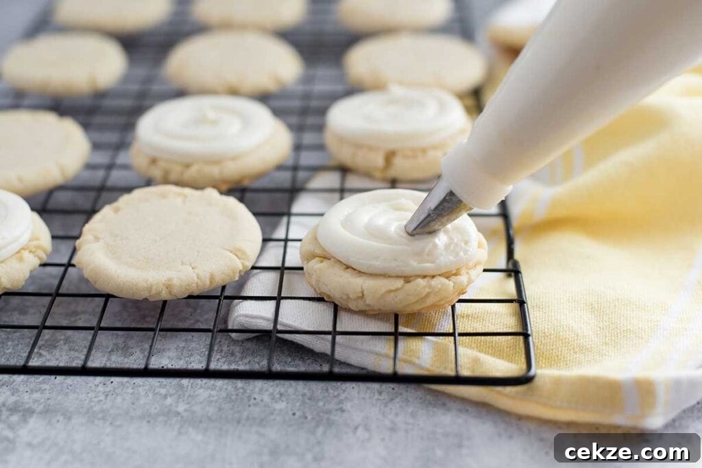 Lemon Sugar Cookies with Lemon Cream Cheese Frosting