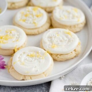 Lemon Sugar Cookies with Tangy Lemon Cream Cheese Frosting 8 Lemon Sugar Cookies Featured 3