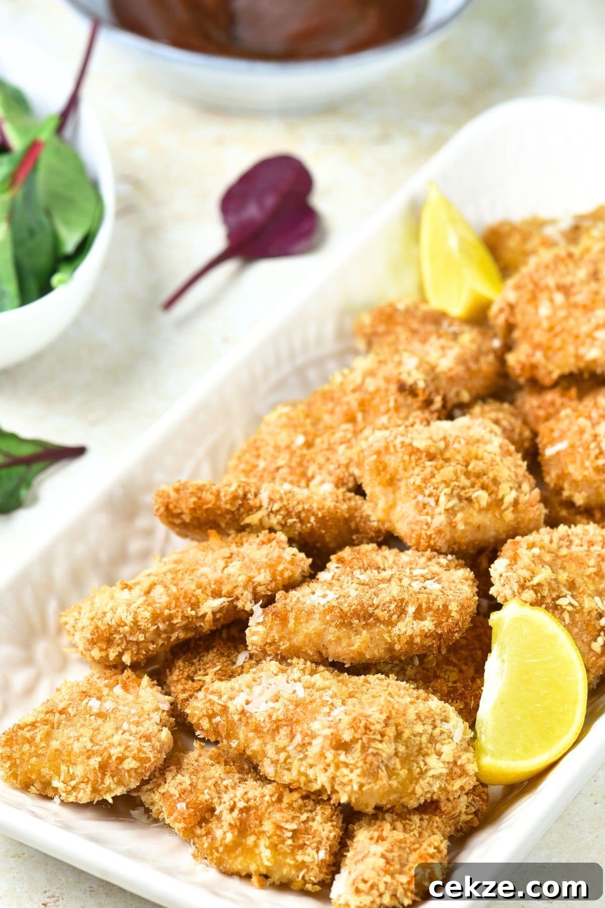 Gluten-Free Turkey Nuggets Recipe Gluten-free turkey nuggets on plate
