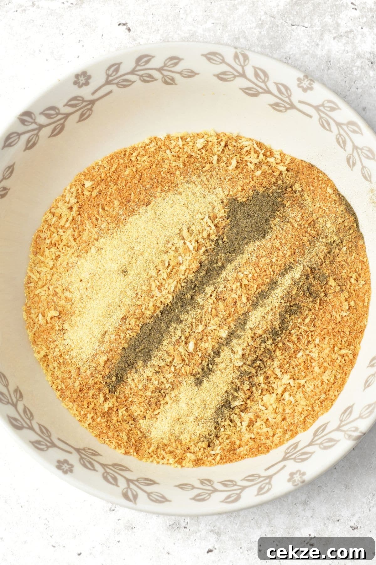 Homemade Nuggets with Turkey Meat Breadcrumb mixture in bowl.