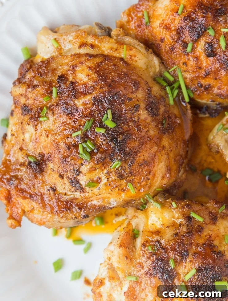 Top Chicken Thigh Recipes for Flavorful Weeknight Dinners 29 Air Fryer Crispy Chicken Thighs made with just a few simple ingredients is a goof-proof method for cooking chicken thighs. Crispy, tender, delicious!
