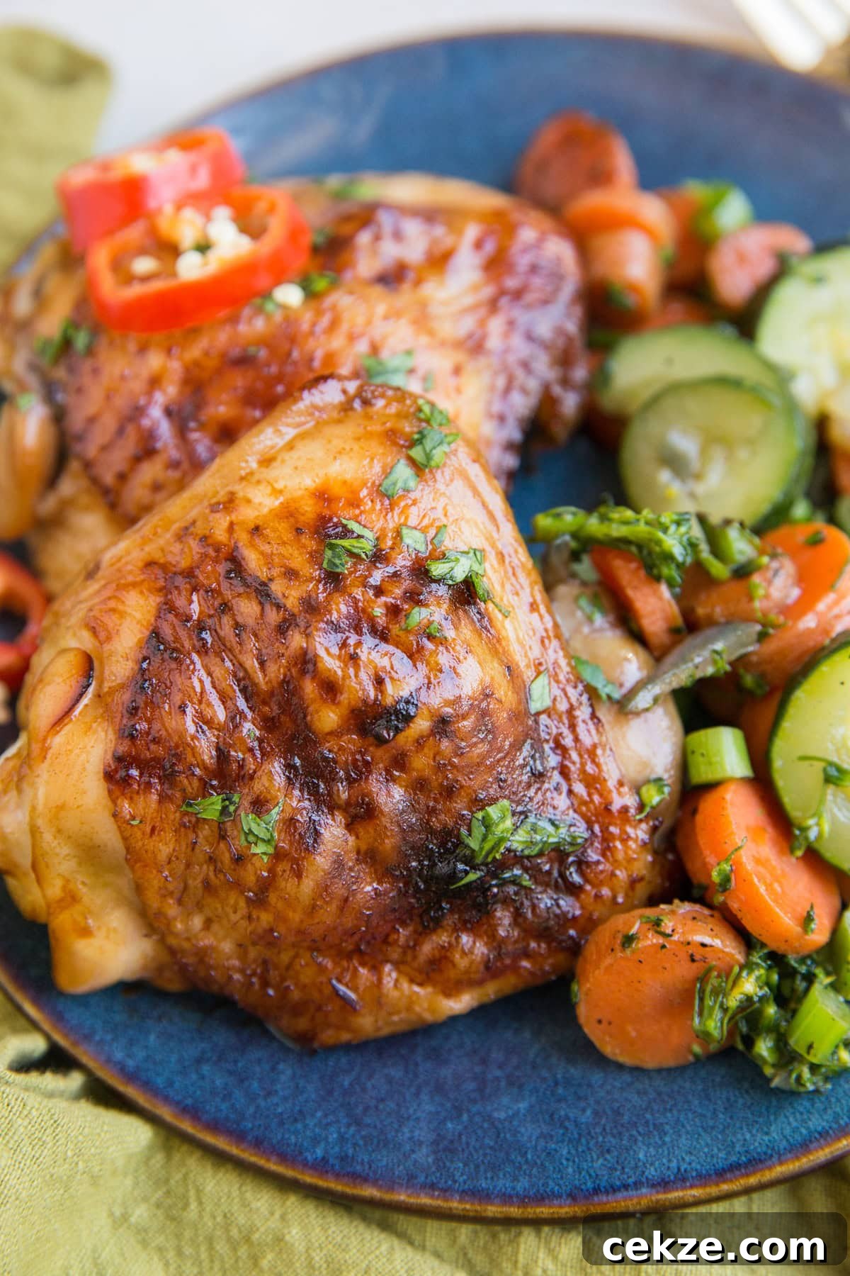 Top Chicken Thigh Recipes for Flavorful Weeknight Dinners 31 Paleo Baked Teriyaki Chicken Thighs made with just a few ingredients. Your ticket to an amazing meal!