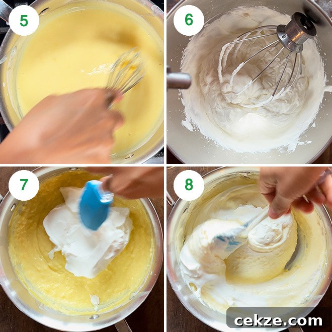 No-Bake Fruit Custard Icebox Cake Recipe: Quick Chilled Dessert 5 step by step picture collage of making fruit custard icebox cake
