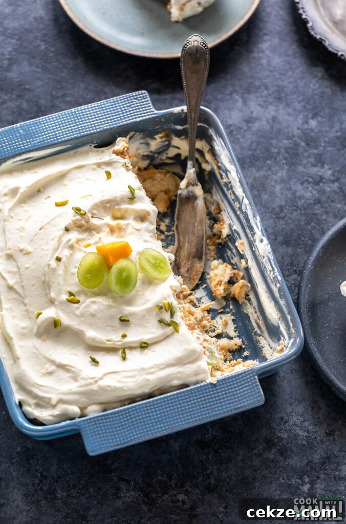 No-Bake Fruit Custard Icebox Cake Recipe: Quick Chilled Dessert 8 an icebox cake cut from the side to show the interior