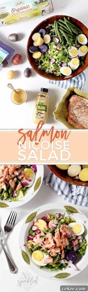 Grilled Salmon Niçoise Salad Recipe with Lemon Vinaigrette 7 Salmon Niçoise Salad in Bowl
