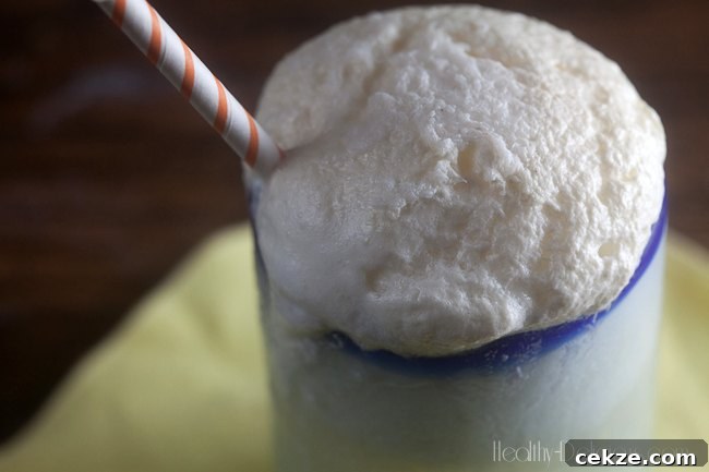 Homemade Pineapple Soda Floats | Healthy-Delicious.com