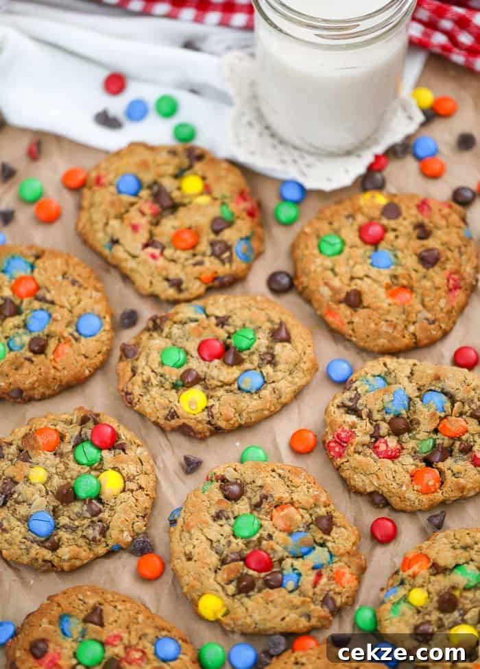 flourless Monster Cookies peanut butter recipe healthy gluten free option
