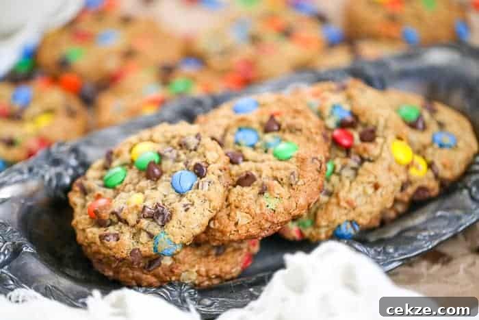 flourless Monster Cookies peanut butter recipe healthy gluten free option