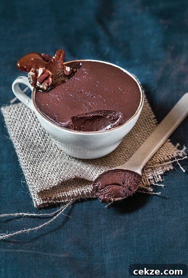 5-Ingredient Paleo Avocado Chocolate Pudding Recipe 8 Paleo chocolate pudding with coconut milk, dark chocolate, avocado, honey and cocoa powder