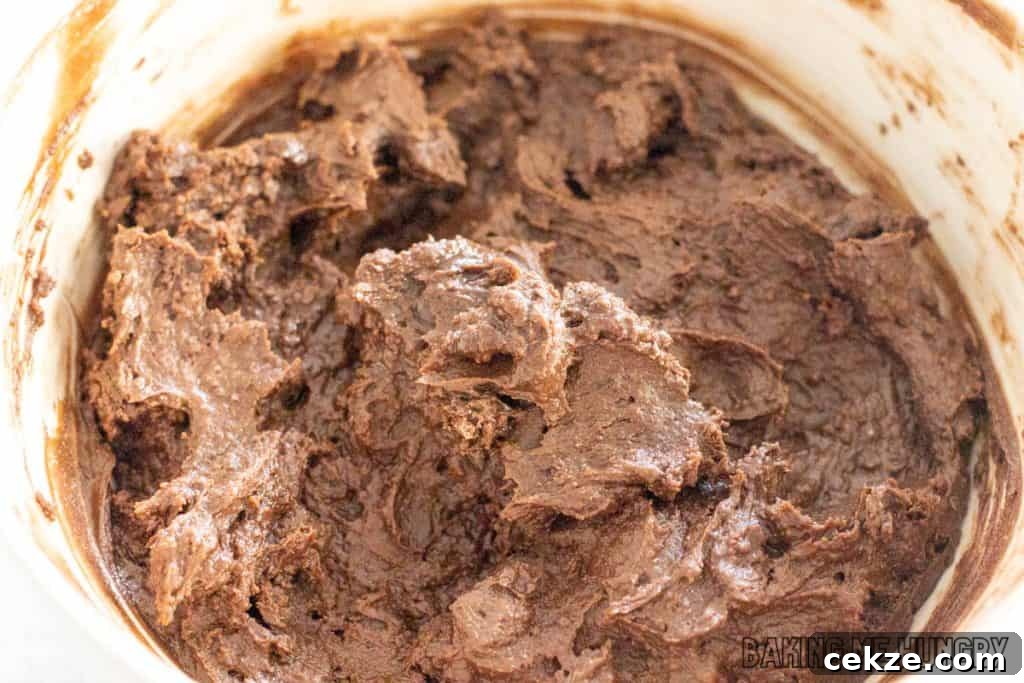 Crispy Brownie Brittle Recipe for Homemade Chocolate Snacking 6 batter in bowl
