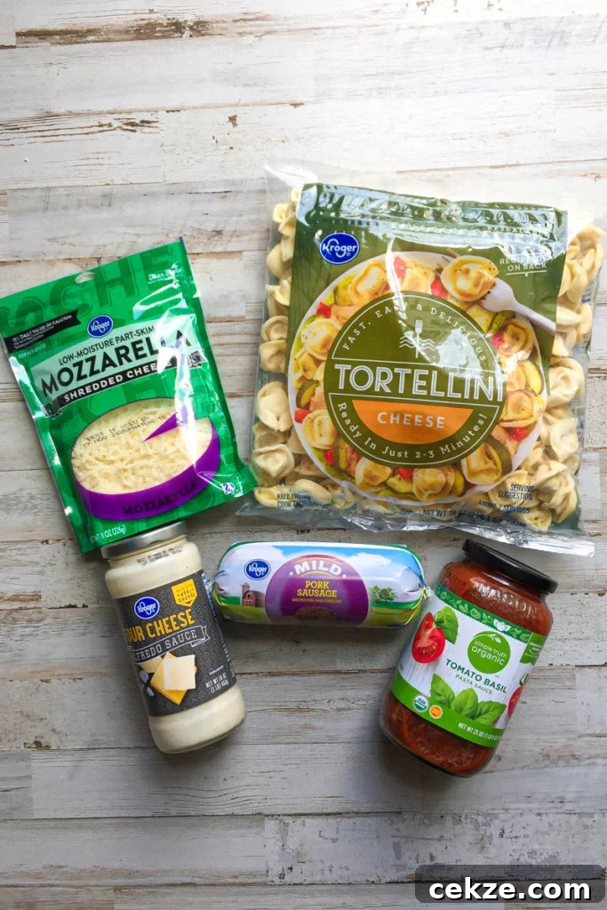 Tortellini Casserole Ingredients