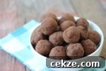 double chocolate peppermint cookie dough bites