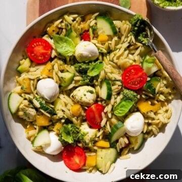 orzo pesto salad recipe