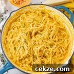 pasta in a butternut squash sauce