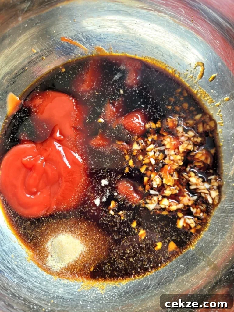 asian sauce ingredients in a bowl