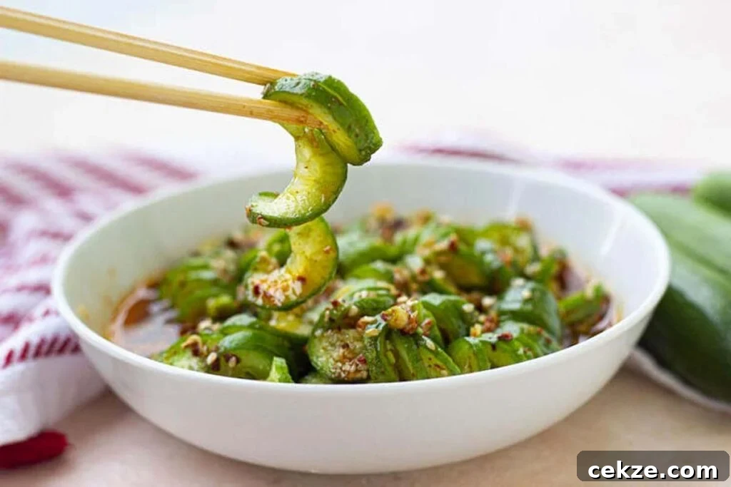 49 TikTok Recipes That Truly Live Up to the Hype 16 A bowl with cucumber salad.