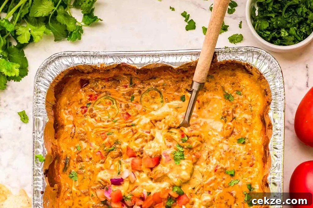49 TikTok Recipes That Truly Live Up to the Hype 27 Smoked queso dip on a white bowl.