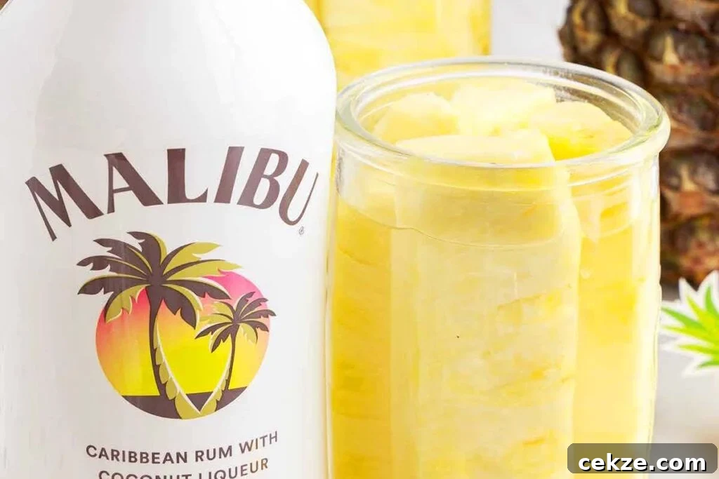 49 TikTok Recipes That Truly Live Up to the Hype 33 A mason jar with pineapple and rum.
