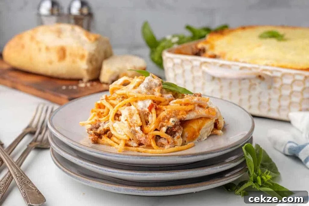 49 TikTok Recipes That Truly Live Up to the Hype 39 A helping of million dollar spaghetti on a plate