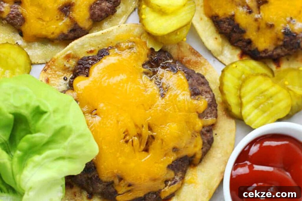 49 TikTok Recipes That Truly Live Up to the Hype 46 A smash cheeseburger on top of a tortilla