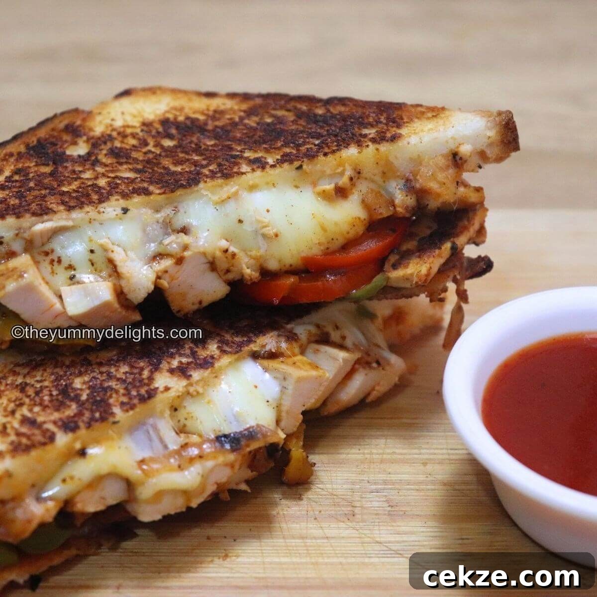 chicken fajita sandwich.