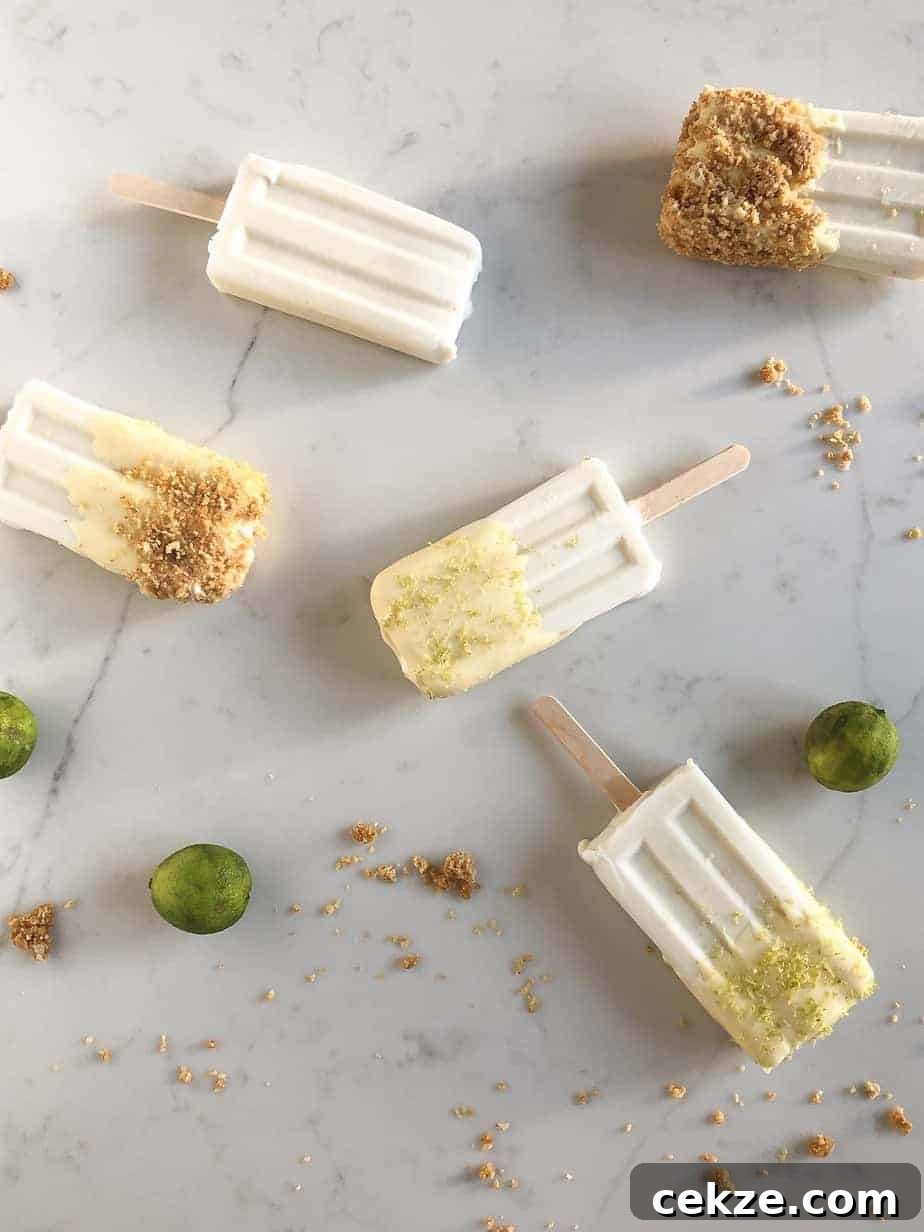 key lime coconut popsicles