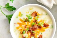 Loaded Potato Soup Recipe — No Peeling, Baking, or Draining